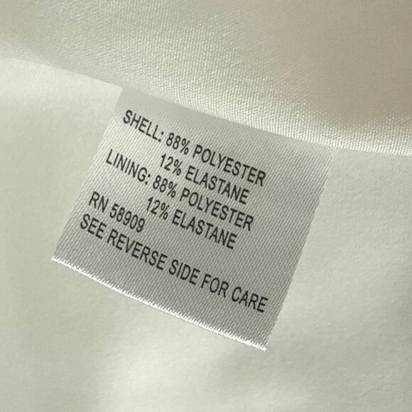 Gianni Bini Anya Rhinestone Fringe Jacket Skort Set 12 White Festival Concert - Picture 10 of 16